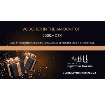 Voucher worth 2000 CZK