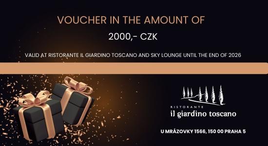 Voucher worth 2000 CZK