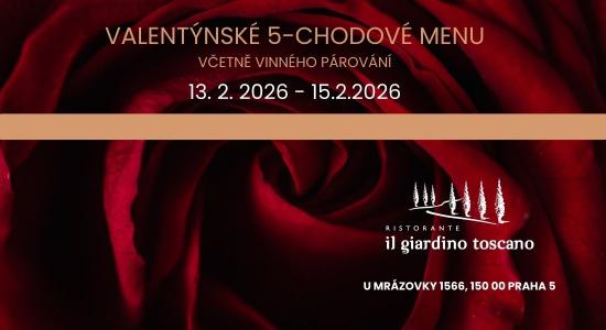 Valentýnské menu vč. vinného párování (1 osoba)